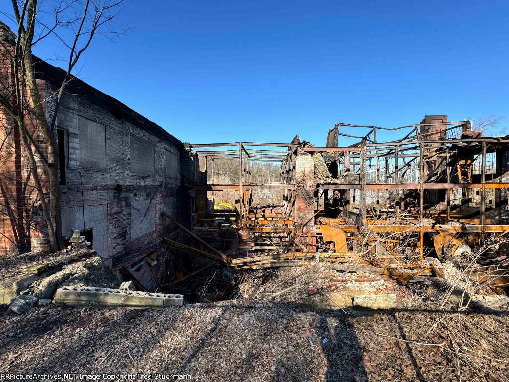 I was also told that this section of the building had wood floors and interior walls.